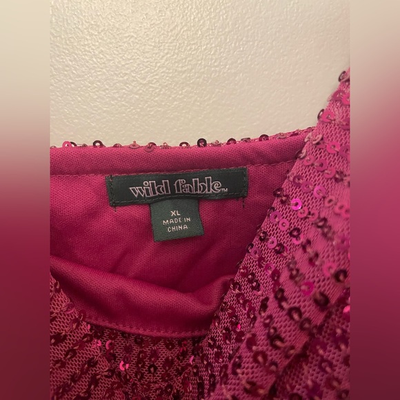 Pink sequence dress - Picture 4 of 4